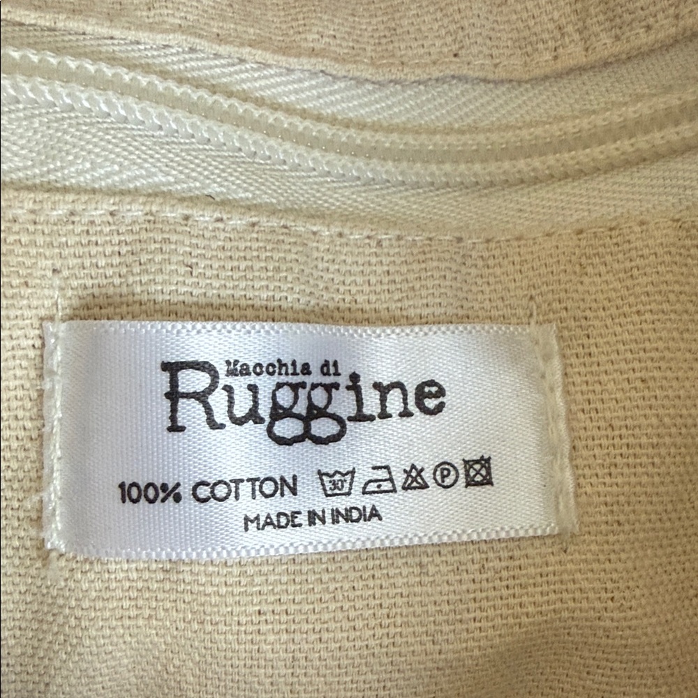 Boho Patterned Backpack With Black And Orange Acc… - image 4